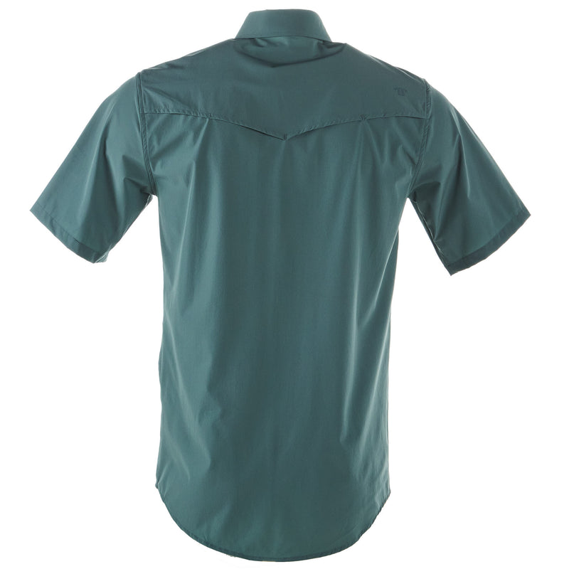 Ferrell Brands Inc Men's Aqua Vented Pearl Snap Shirt