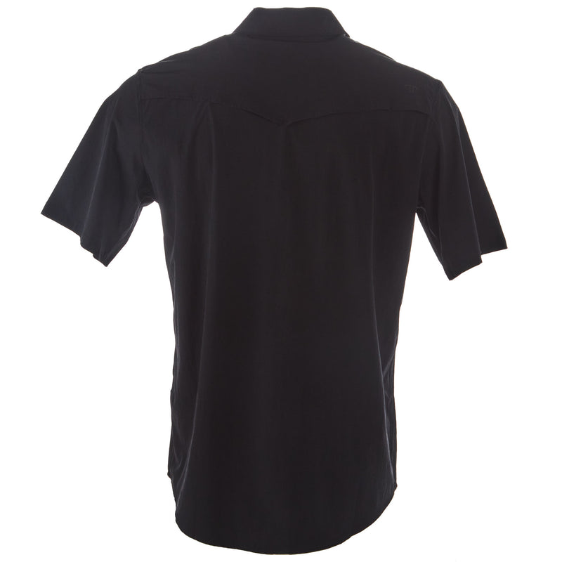 Ferrell Brands Inc Men's Black Vented Pearl Snap Shirt