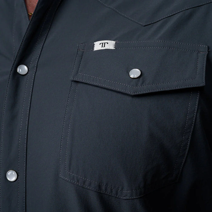 Ferrell Brands Inc Men's Core Grey Snap Short Sleeve Shirt