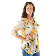 True Blue Ethyl Women's Celine Print Blouse