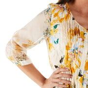 True Blue Ethyl Women's Celine Print Blouse