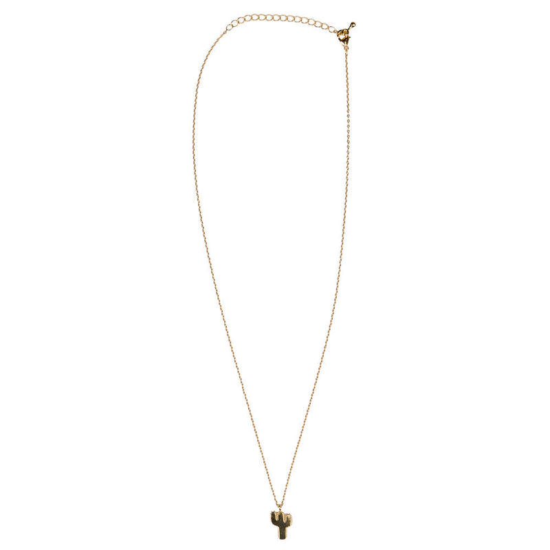 NRS Born To Be Wild Gold Cactus Necklace