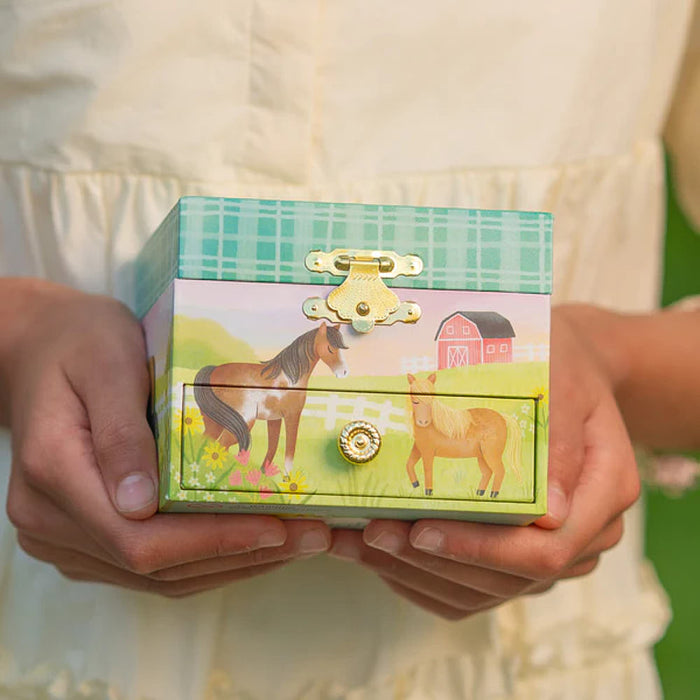 Us Toy Horse Mical with Single Drawer Jewelry Box