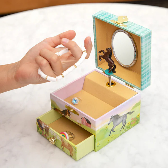 Us Toy Horse Mical with Single Drawer Jewelry Box