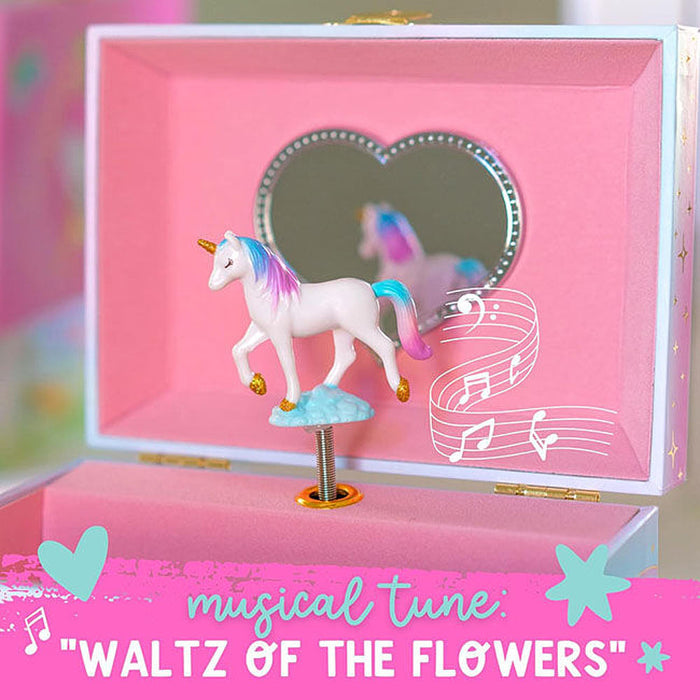 Us Toy Floral Unicorn Mical 2-Drawer Jewelry Box