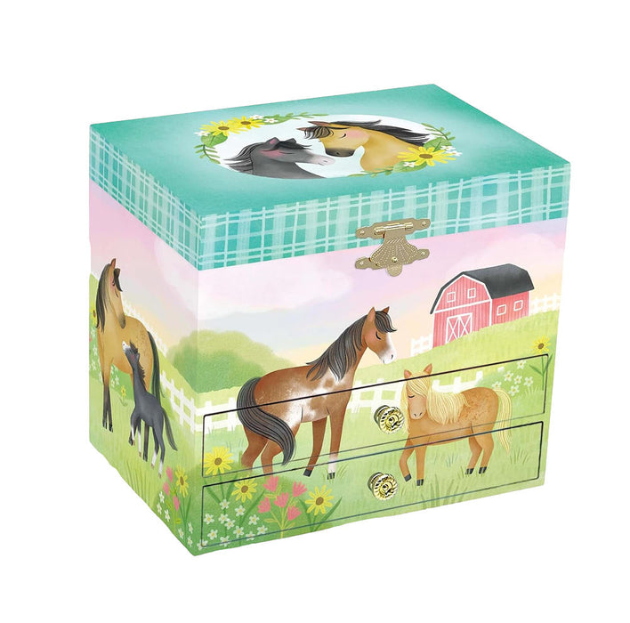 Us Toy Horse Mical with Drawer Jewelry Box