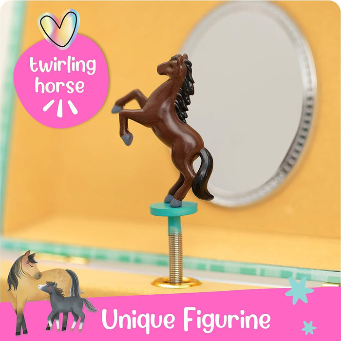 Us Toy Horse Mical with Drawer Jewelry Box