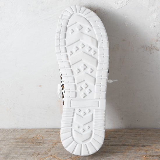 Gypsy Jazz White Tan Cheetah Shoes