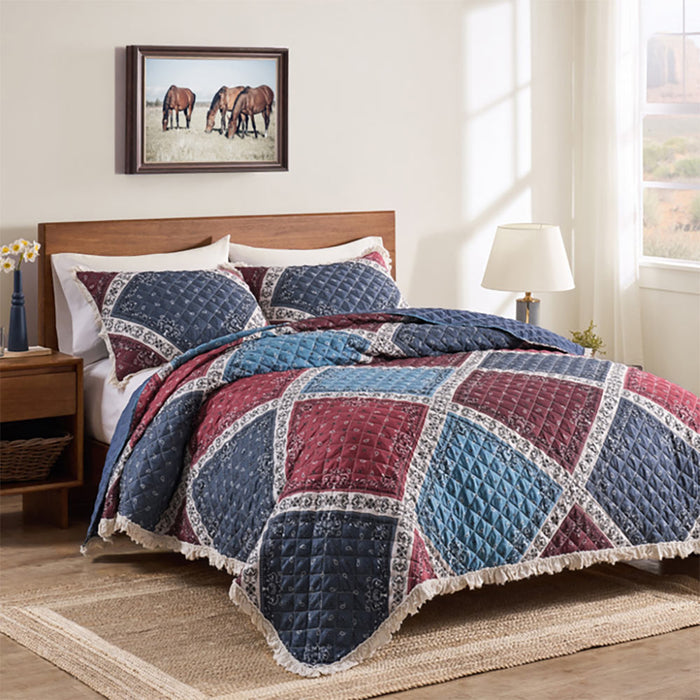 Rod's True Western Bandana Ruffle Comforter Set