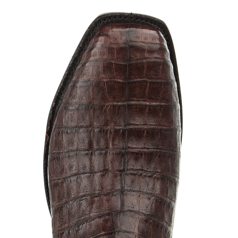 Justin Boot Company Men`s George Strait Panama Brown Caiman 12In Brown Top