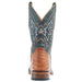 Justin Boot Company Mens George Strait Haggard Vintage caiman 11in Green Cowhide Top Boot