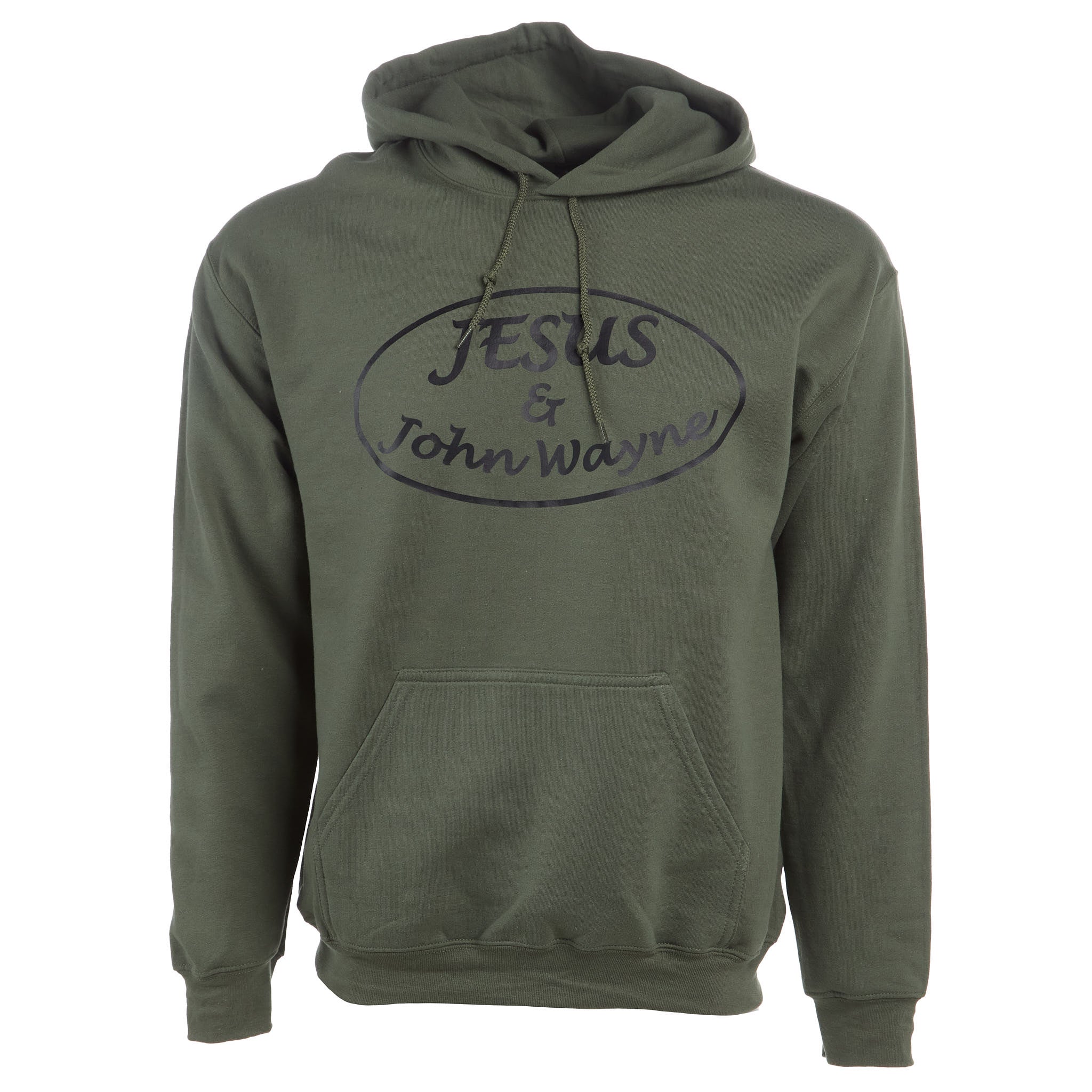 Cactus Alley Hat Co Jesus/John Wayne Green Hoodie