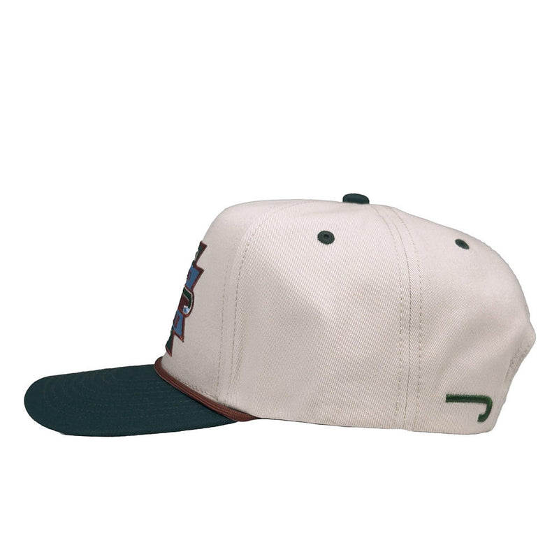 Lazy J Ranch Wear Cream & Green Ranchero Vintage Cap