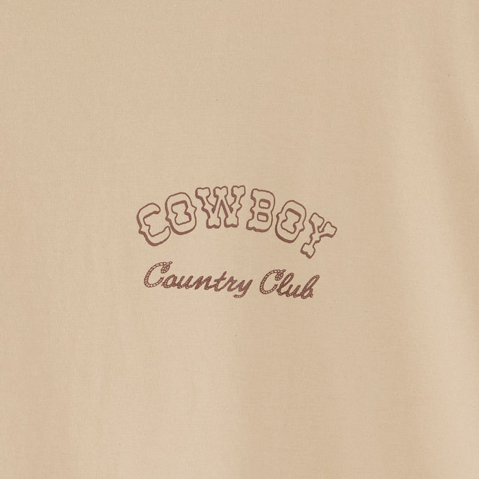 Cowboy Country Club Llc Men's Horse and Sun Brown Tee Shirt