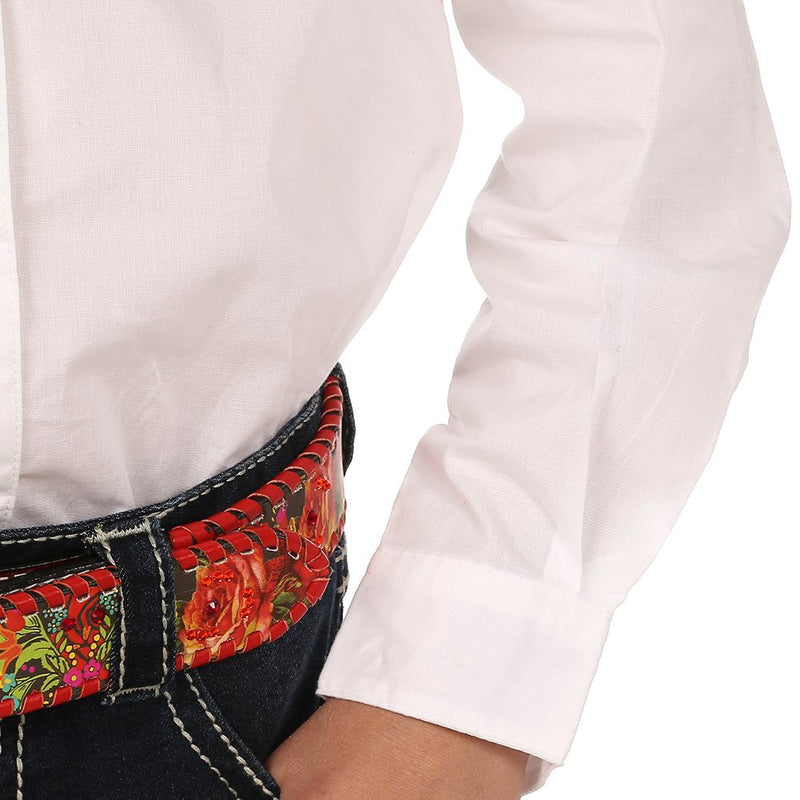 Wrangler Girls White Western Shirt