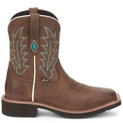 Justin Boot Company Women's Gypsy EMA Wide Square Toe 8in Top Boot