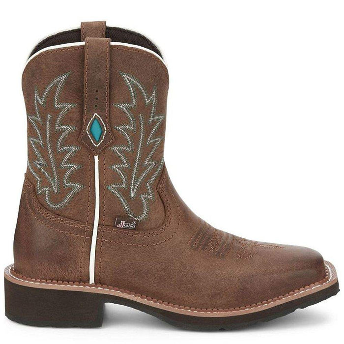 Justin Boot Company Women's Gypsy EMA Wide Square Toe 8in Top Boot