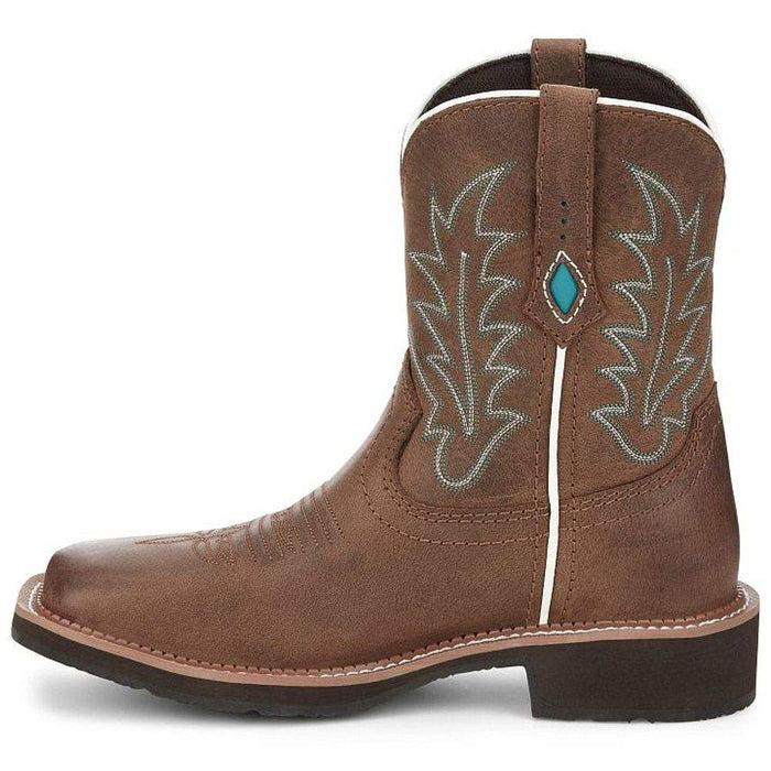 Justin Boot Company Women's Gypsy EMA Wide Square Toe 8in Top Boot