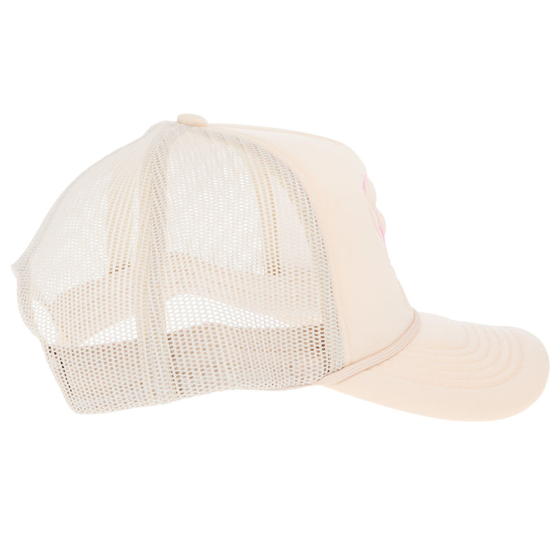 West And Company Tan Embroidered Pink Cowgirl Cap
