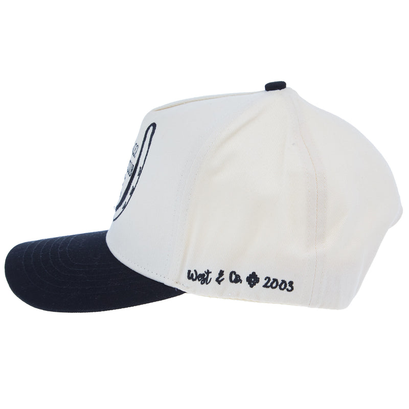 West And Company & Co Black/Cream Social Club Embroidered Cap
