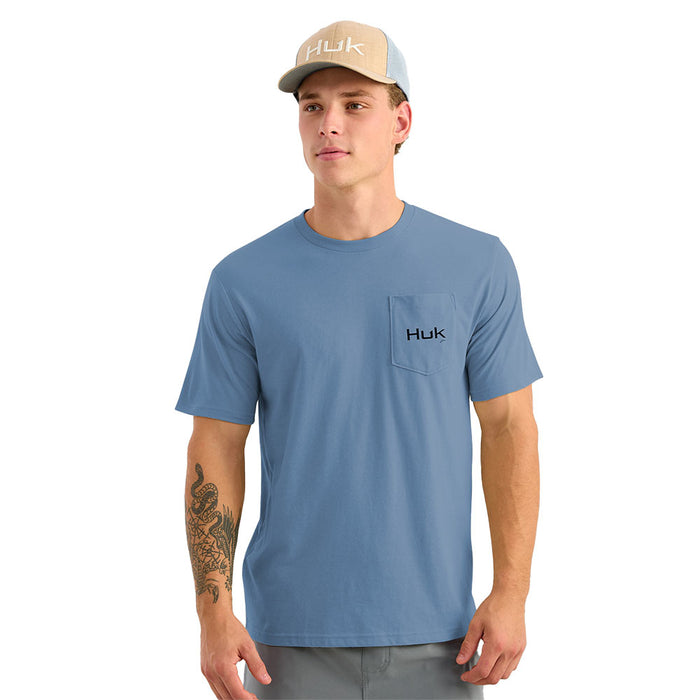 Huk Men's Stormy Blue KC Tools Tee Shirt