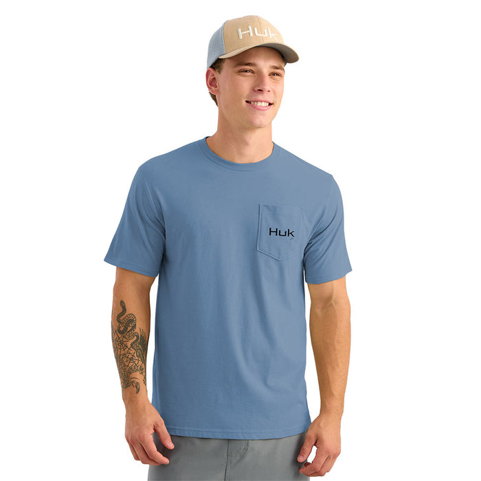Huk Men's Stormy Blue KC Tools Tee Shirt