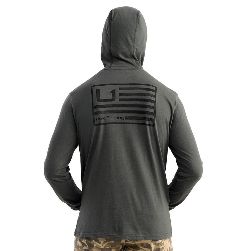 Huk Men's Dark Shadow Bars Hoodie