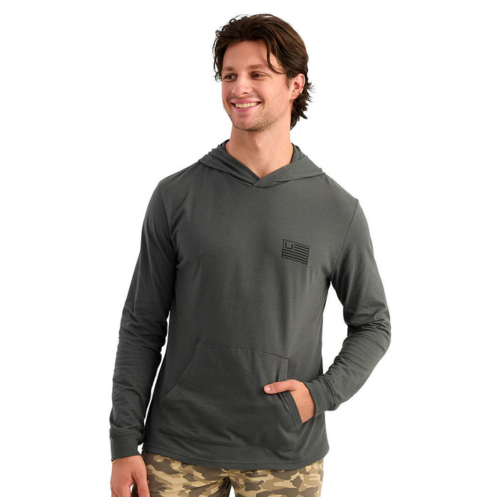 Huk Men's Dark Shadow Bars Hoodie