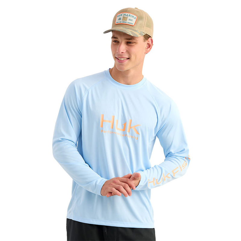 Huk Men's Coastal Drift Pursuit Long Sleeve Shirt