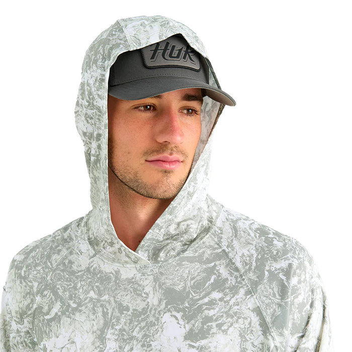 Huk Men's Seagrass Pursuit Mossy Oak Shirt