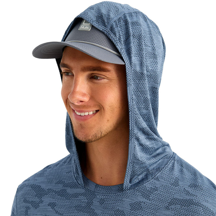 Huk Men's Stormy Blue Andros Hoodie
