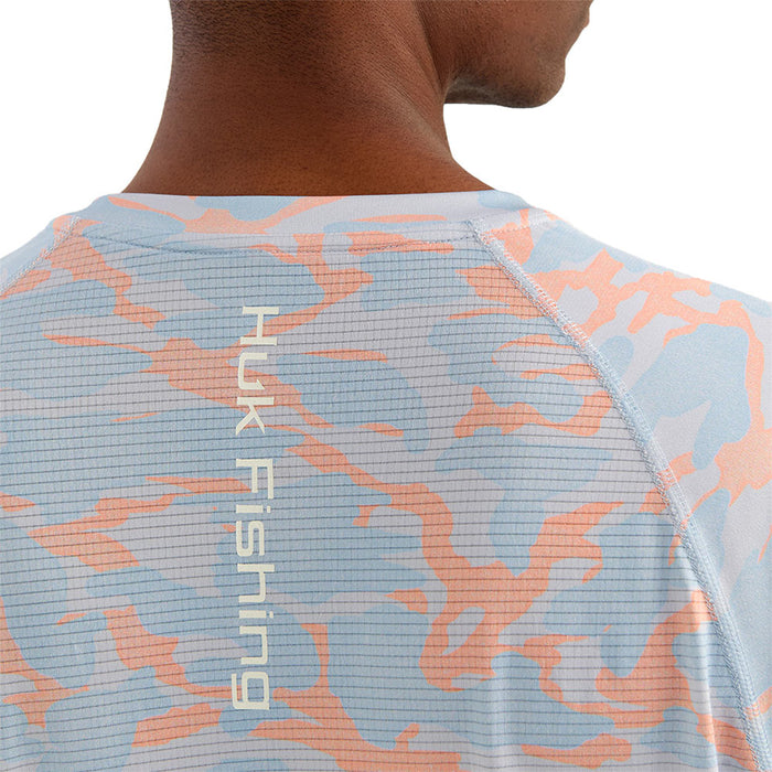 Huk Men's Coral Reef Icon Printed Long Sleeve Crew Shirt
