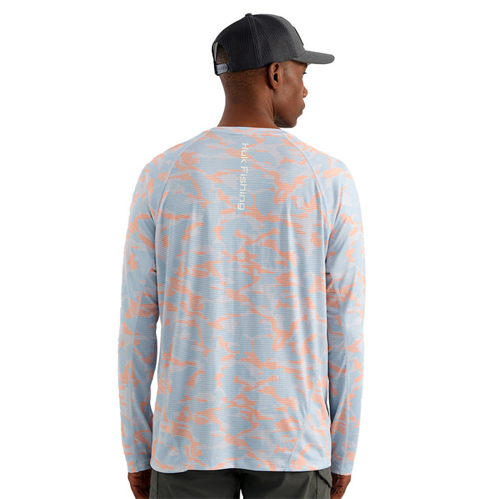 Huk Men's Coral Reef Icon Printed Long Sleeve Crew Shirt