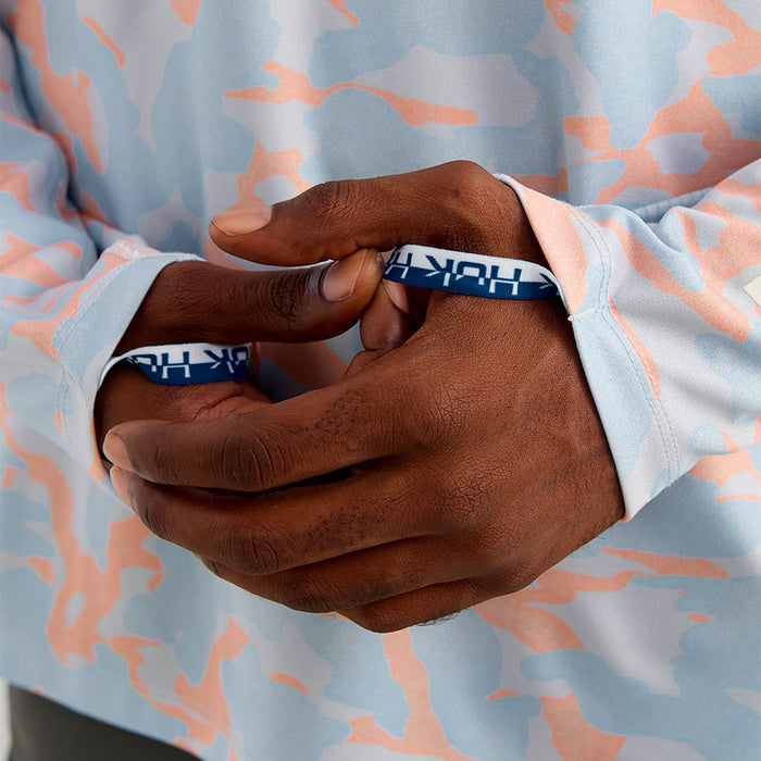 Huk Men's Coral Reef Icon Printed Long Sleeve Crew Shirt