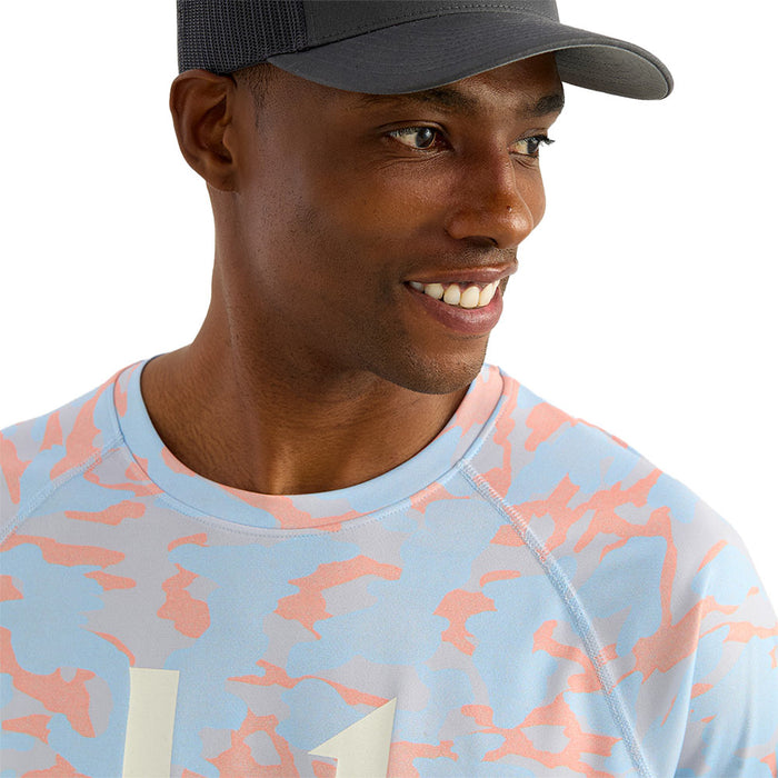 Huk Men's Coral Reef Icon Printed Long Sleeve Crew Shirt
