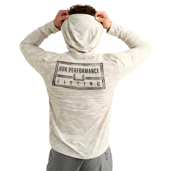 Huk Men's Silver Birch Drift Printed Hoodie