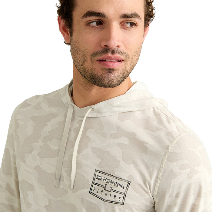 Huk Men's Silver Birch Drift Printed Hoodie