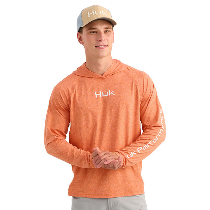 Huk Men's Dusty Orange Airweight Hoodie