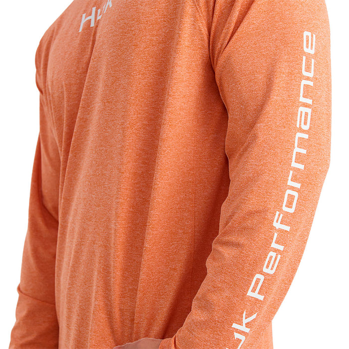 Huk Men's Dusty Orange Airweight Hoodie