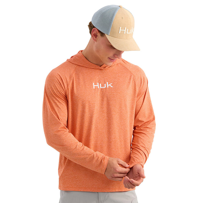Huk Men's Dusty Orange Airweight Hoodie