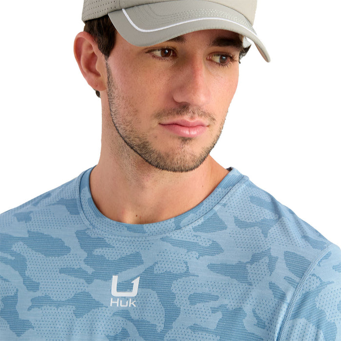 Huk Men's Cerulean Andros Crew Shirt