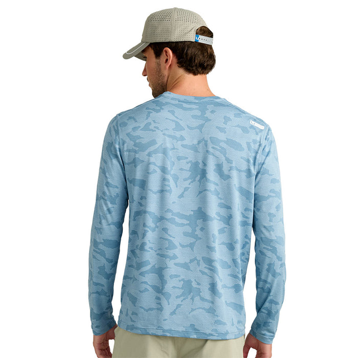 Huk Men's Cerulean Andros Crew Shirt