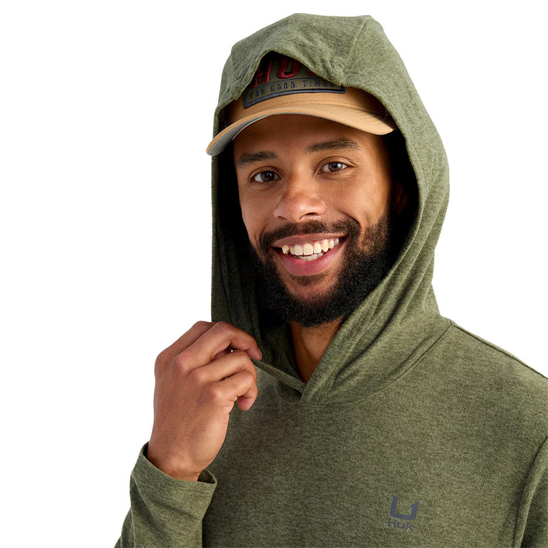Huk Men's Moss Leeward Fleece Hoodie
