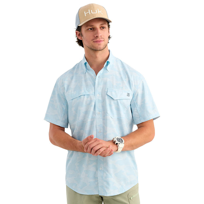 Huk Men's Coastal Drift Tide Point Printed Shirt