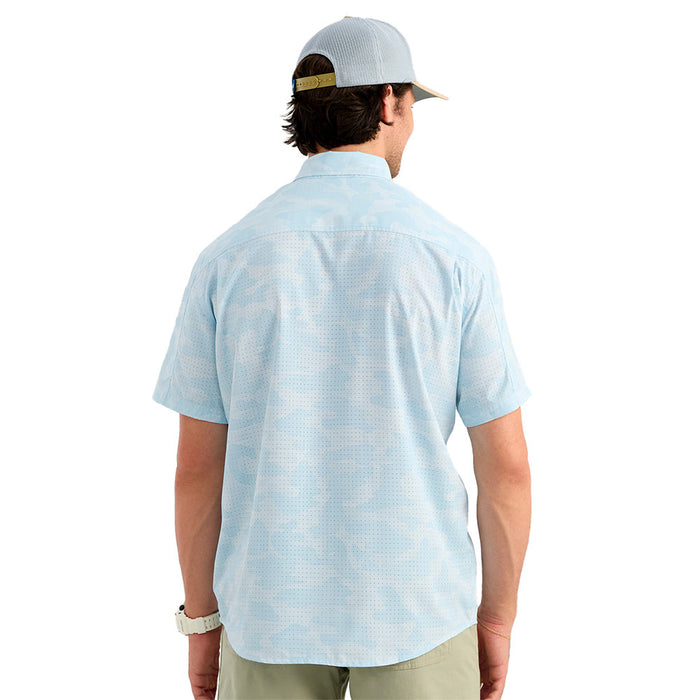 Huk Men's Coastal Drift Tide Point Printed Shirt