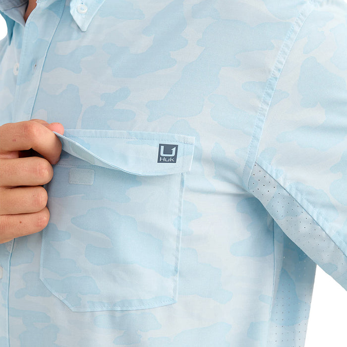Huk Men's Coastal Drift Tide Point Printed Shirt