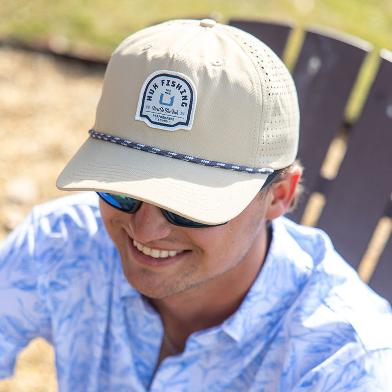 Huk Men's River Rock Patch Performance Cap
