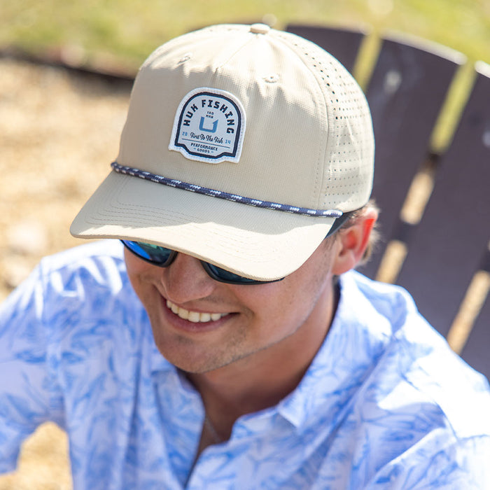 Huk Men's River Rock Patch Performance Cap