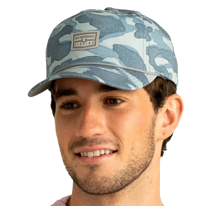 Huk Men's Blue Shadow Printed Cap