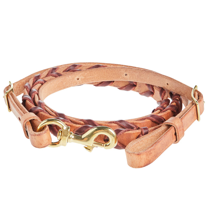 NRS Latigo Laced Harness Leather Barrel Rein